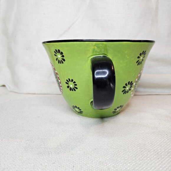 Signature Large Boho Stoneware Latte Coffee Mug Cup - Picture 4 of 6